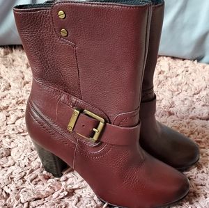 Clarks Burgundy Boots